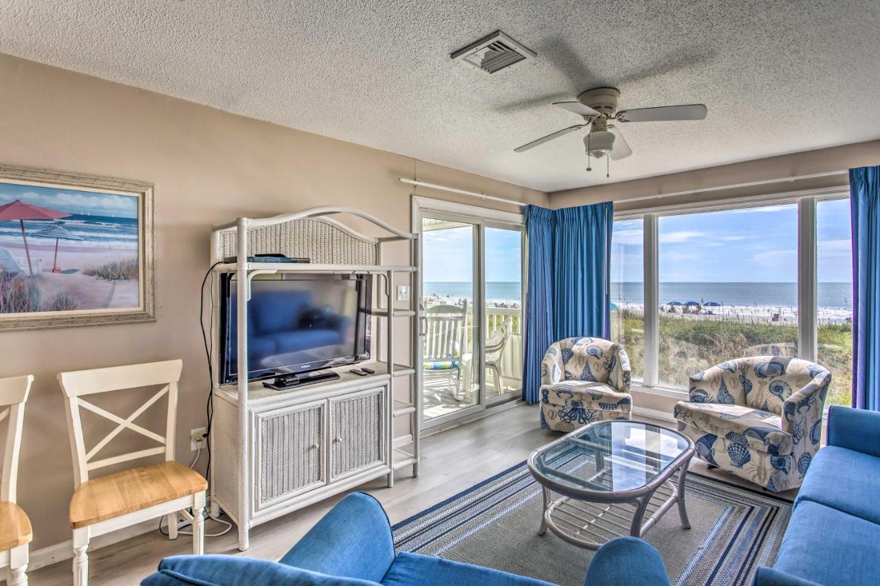 Sunny Windy Hill Beachfront Condo With Private Patio Миртл-Бич Экстерьер фото